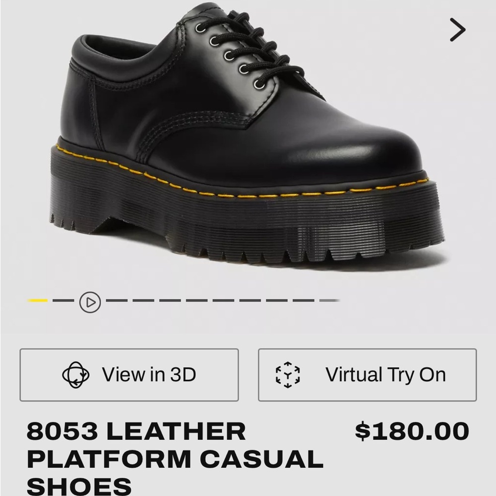 Doc Martens Leather Platform Loafers